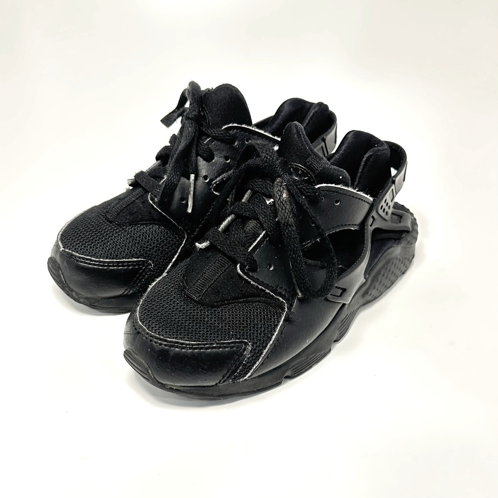 Nike Air Huarache Toddler Boys Girls Shoes Triple Black Sneakers 704950-016